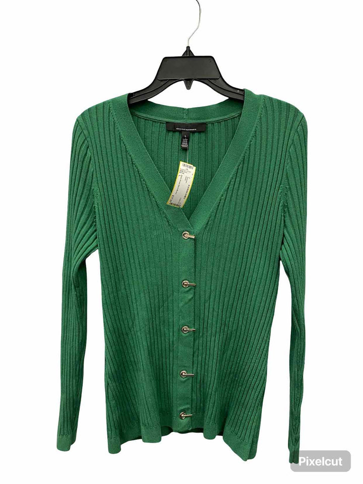 White House Black Market Size L Green Sweater