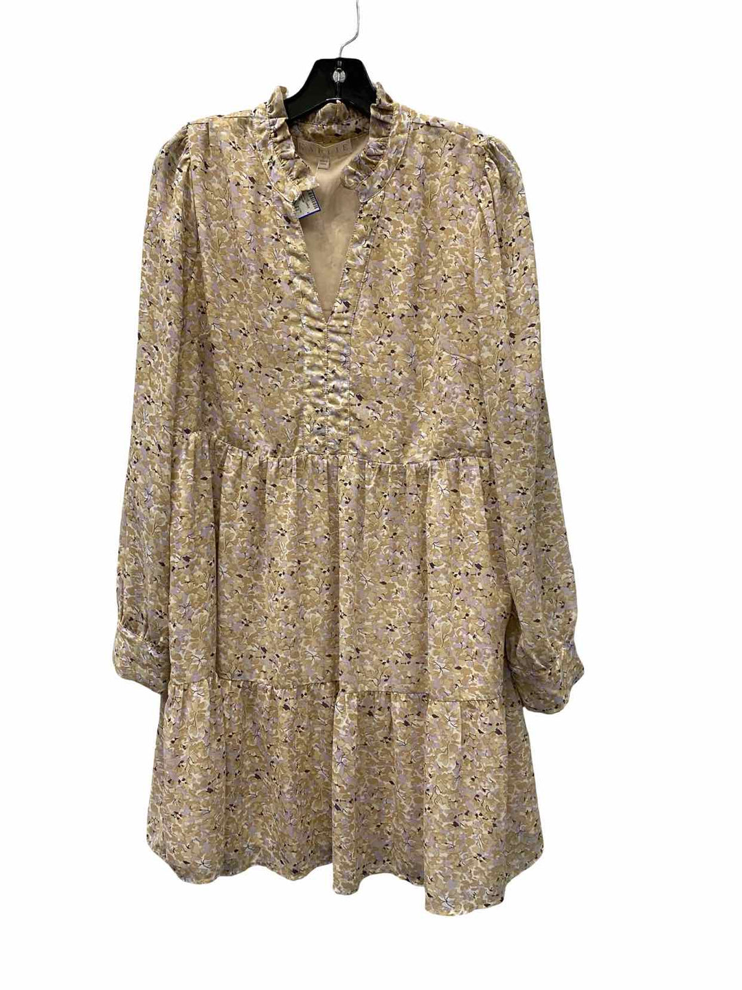 Karlie Size L Beige Floral Dress
