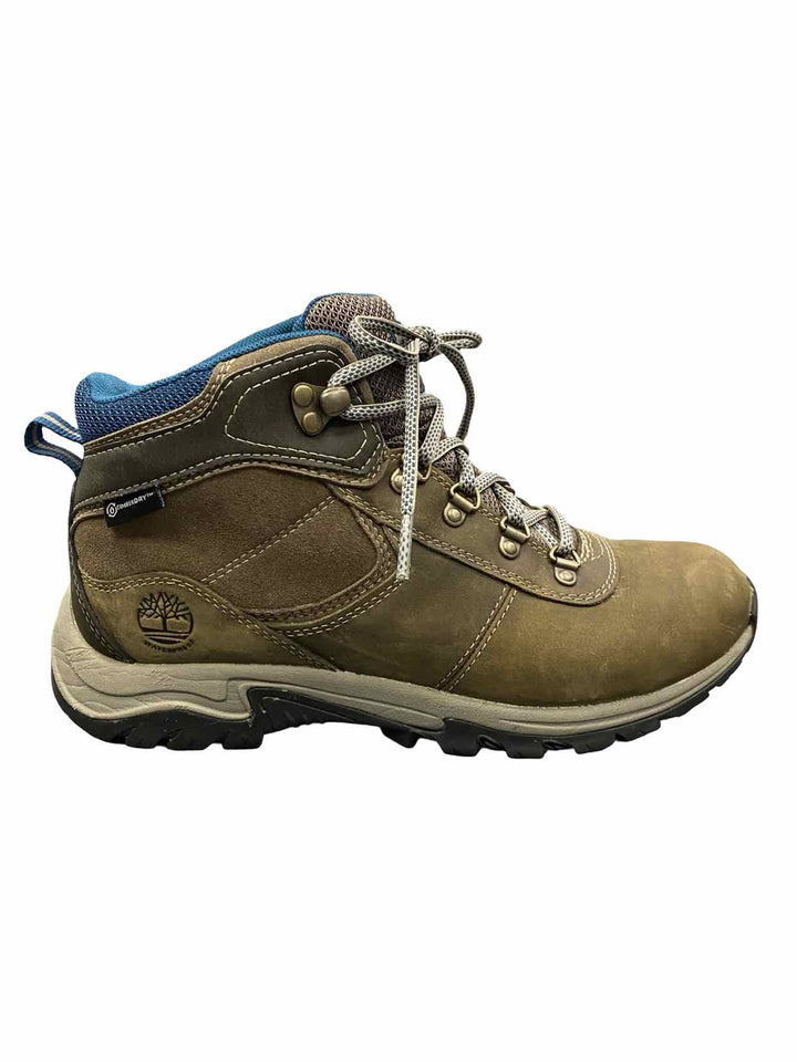 Timberland Shoe Size 8 Green Teal Leather Mt. Maddsen Mid Hiking Boots(Ankle)