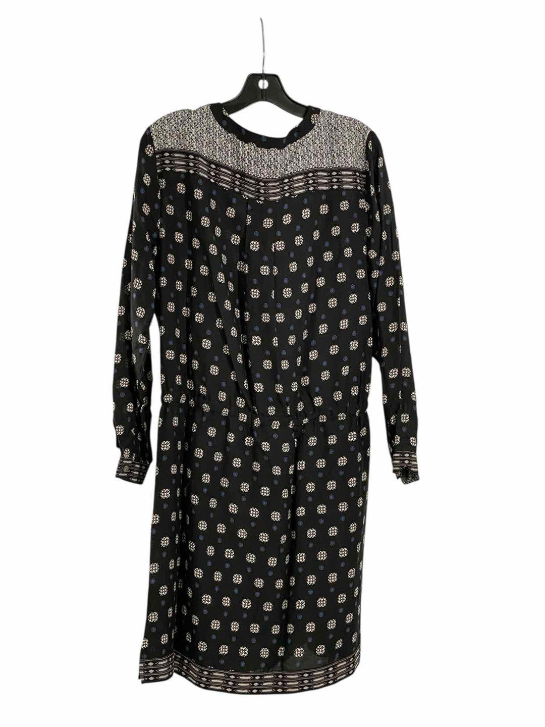 Vince Camuto Size M Black & White Blue Dress