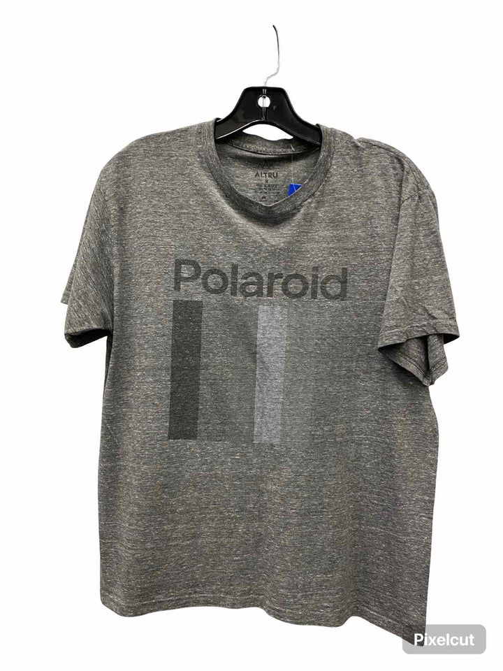 Altru Size M Gray Print T-shirt