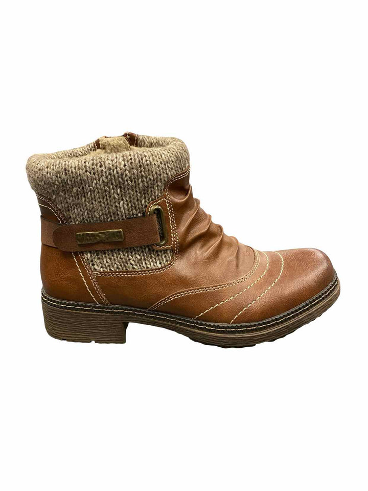 Spring Step Shoe Size 40 Brown Synthetic Leather Water Resistant Boots(Ankle)