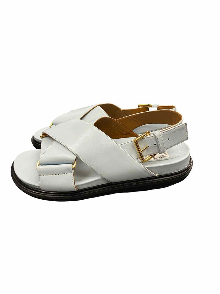 Marni Shoe Size 38 Baby Blue Leather Sandals