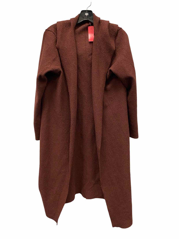 Eileen Fisher Size L Maroon 100% Wool Sweater