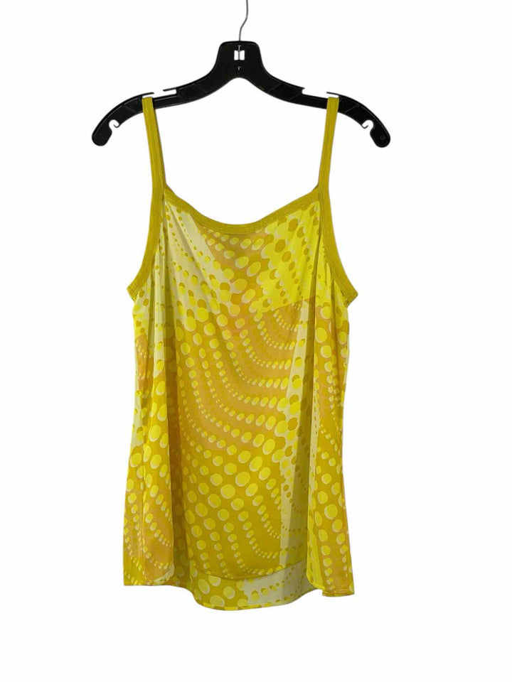 Cabi Size M Yellow Print Tank Top