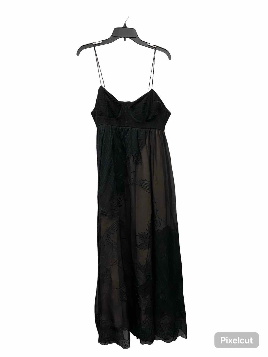 Farm Rio Size L Black Formal Dress(Long)