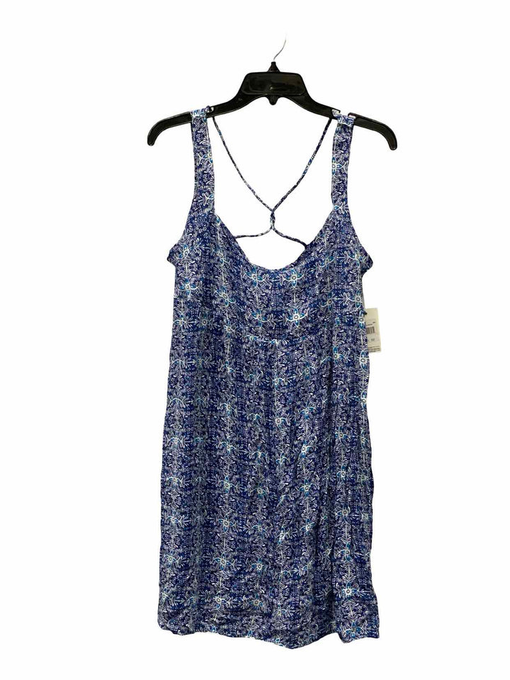 Volcom Size L Blue White Dress