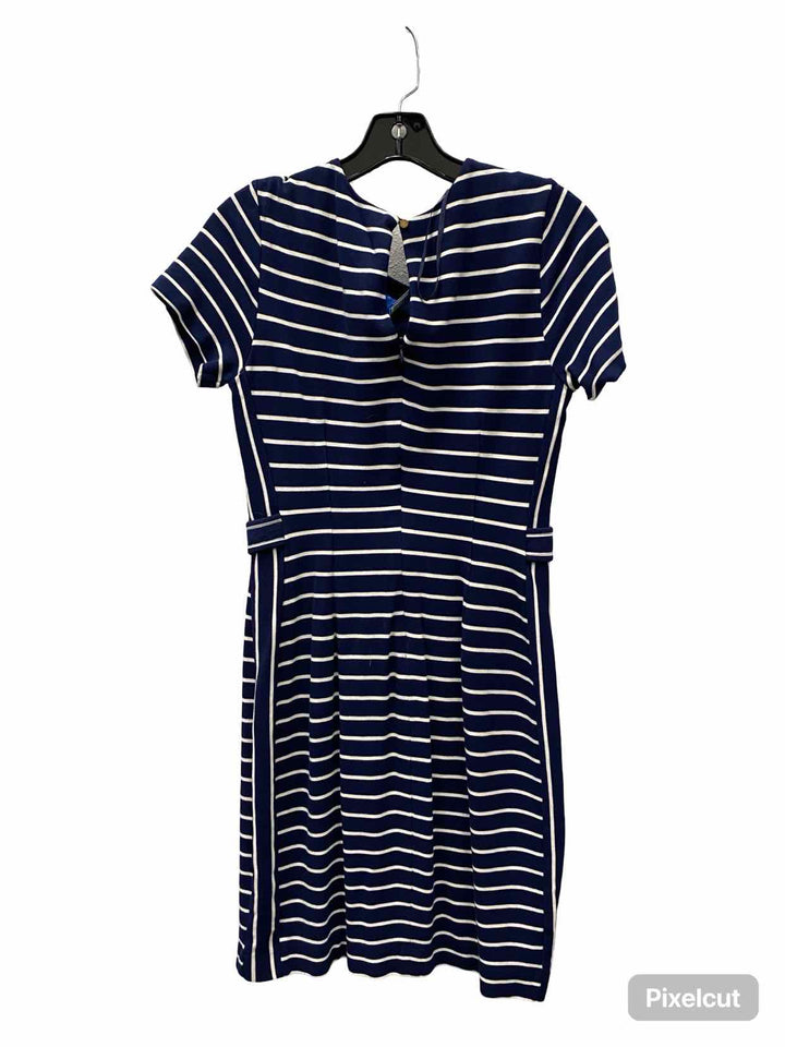Banana Republic Size 4 Blue White Stripe Dress