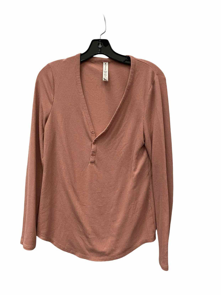 Athleta Size M Pink Long Sleeve Shirts