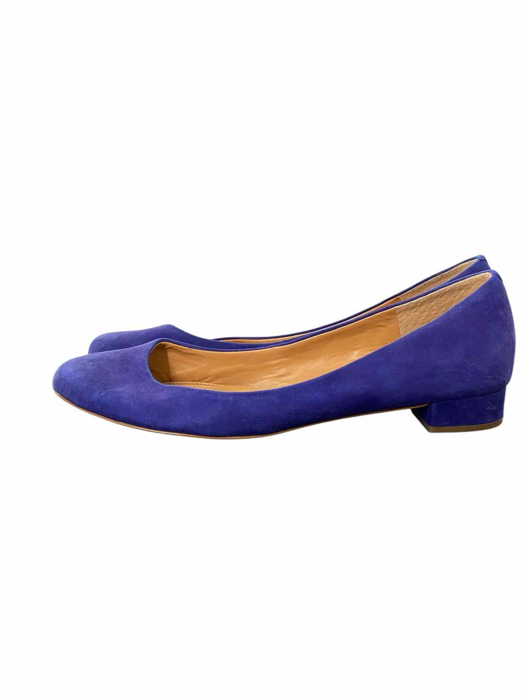 J Crew Shoe Size 10 Blue Suede Flats