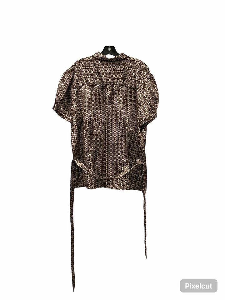GNW Size 2X Brown Short Sleeve Shirts
