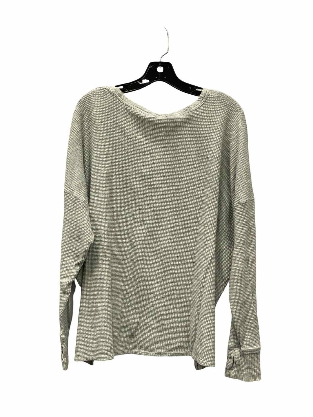 Aerie Size L Gray Long Sleeve Shirts