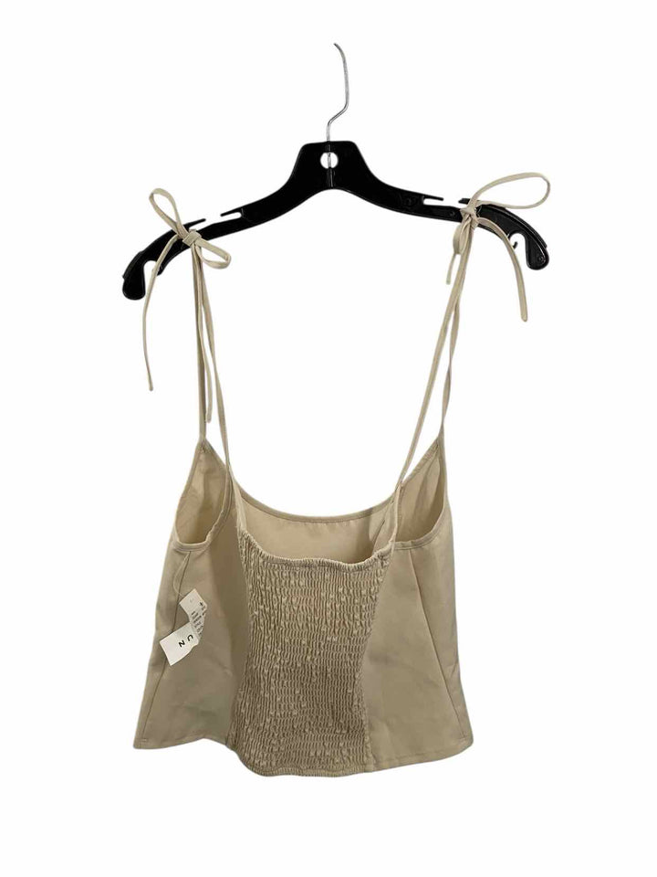 Kendall & Kylie Size S Cream Tank Top