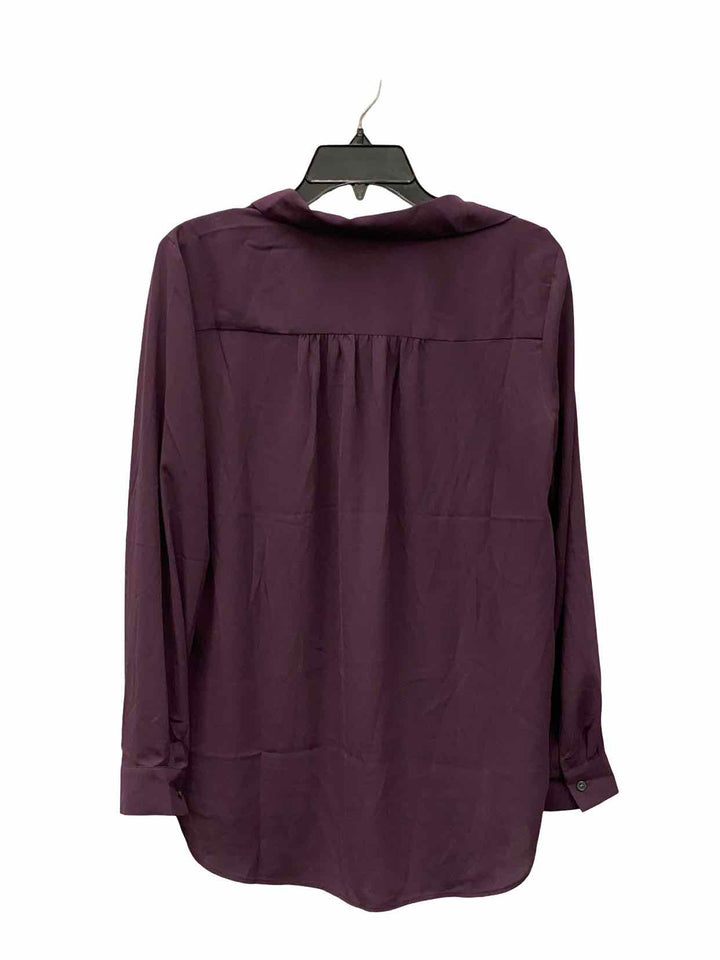 Ann Taylor Size M Plum Long Sleeve Shirts