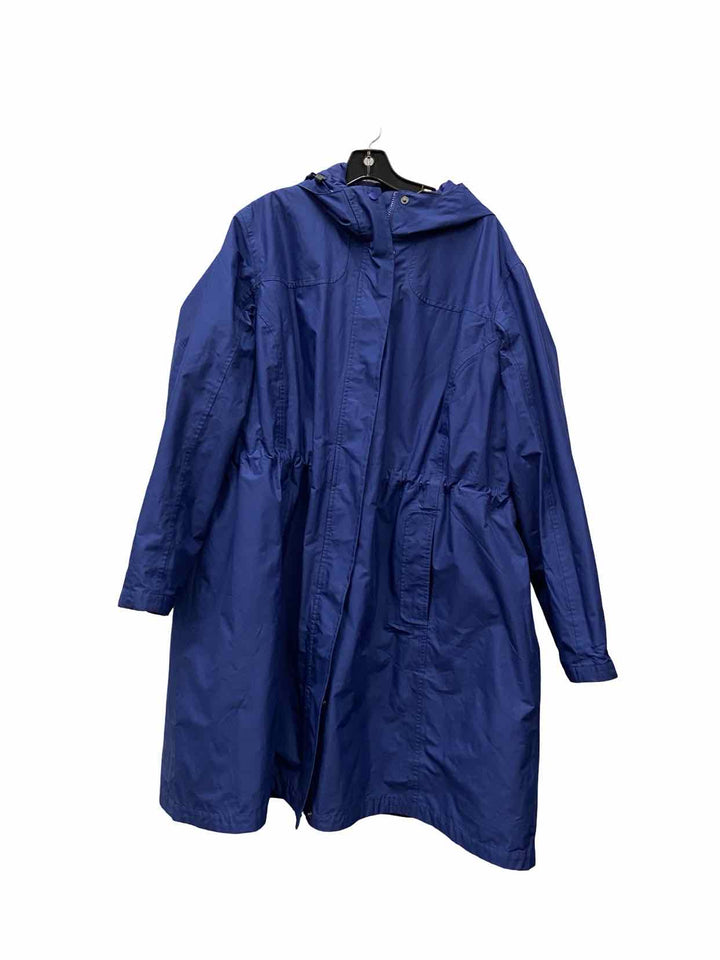 LL Bean Size 3X Navy Blue H2OFF Raincoat Jacket (Outdoor)