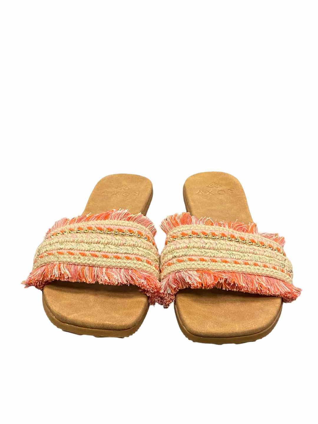 Roxy Shoe Size 10 Brown Pink Sandals