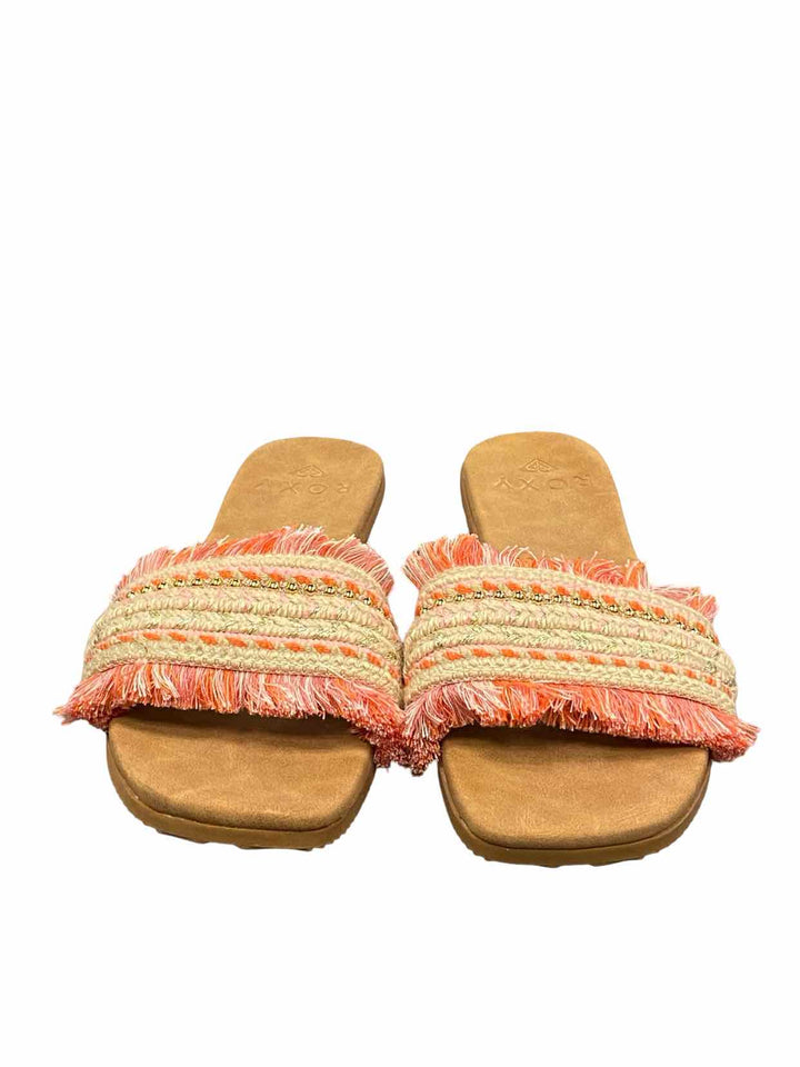 Roxy Shoe Size 10 Brown Pink Sandals