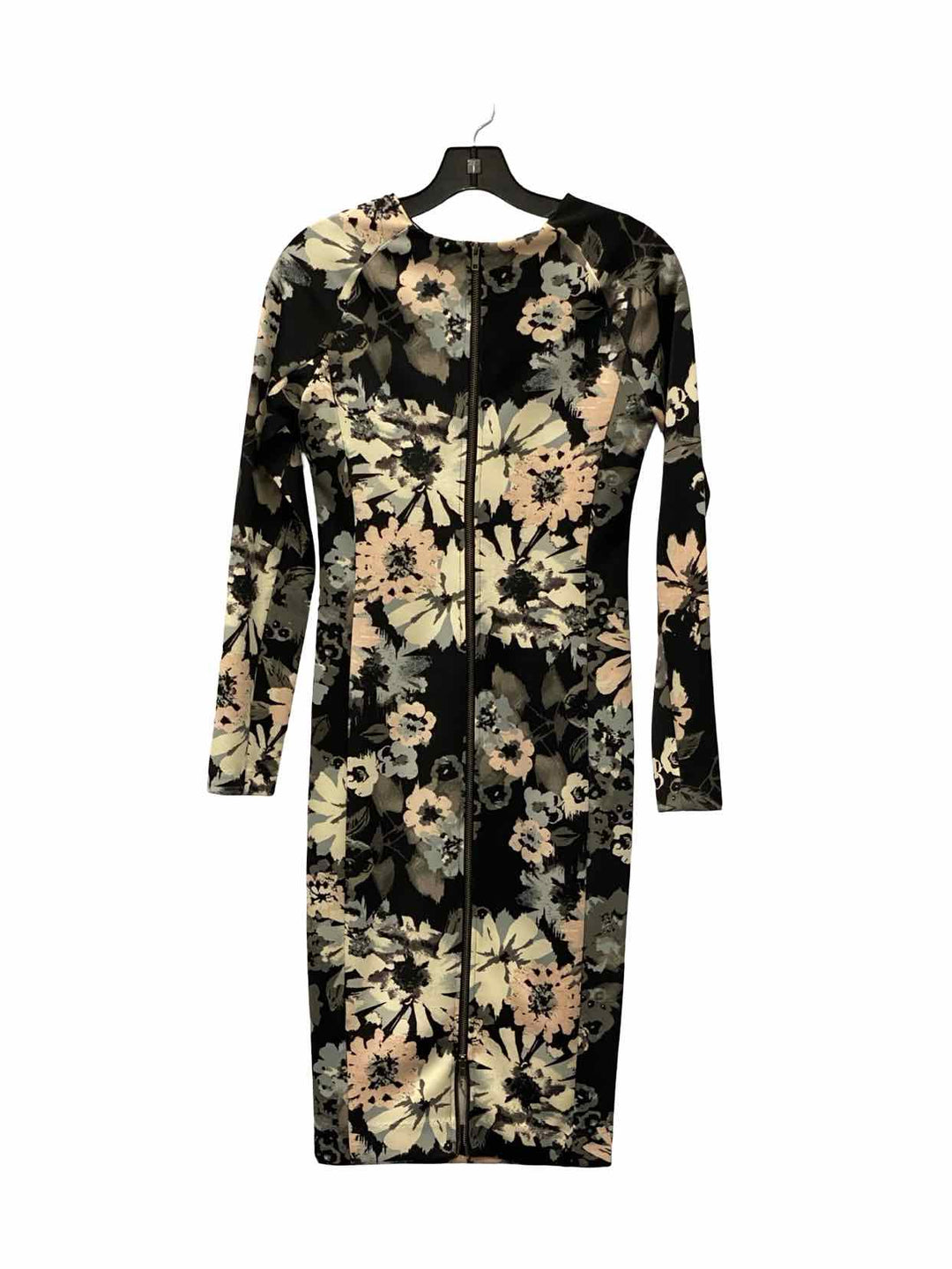 Felicity & Coco Size XS Black Pink Floral Dress