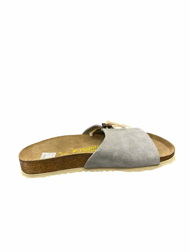 Papillio Shoe Size 39 Gray Suede Masai Slides NWOT Sandals