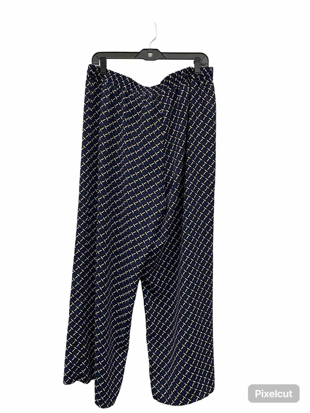 Zac & Rachel Size XL Black Print Pants
