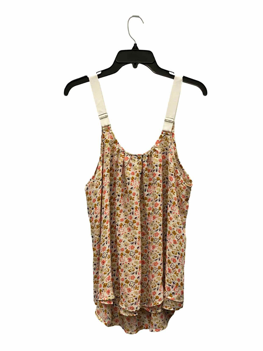 Lane Bryant Size 16 White Pink Floral Tank Top