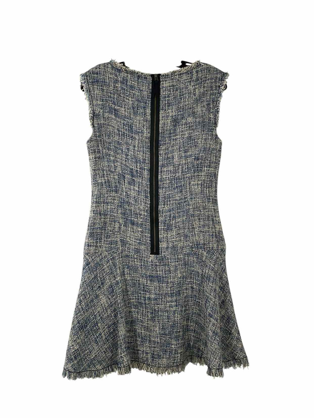 Rebecca Taylor Size 4 Blue Tweed Dress