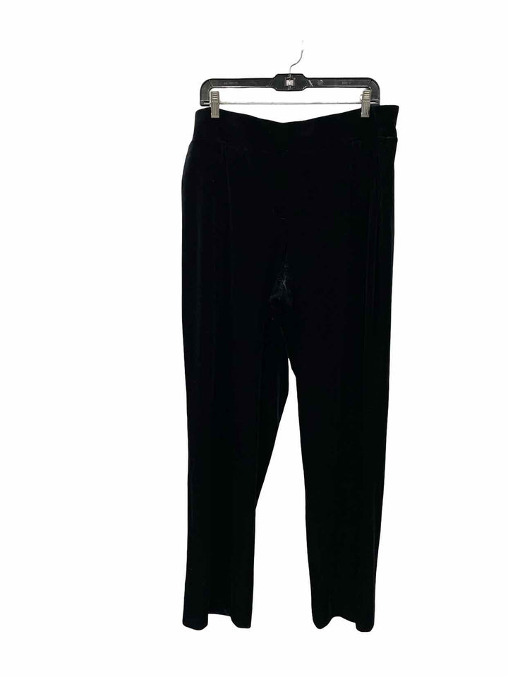 Jones New York Size XL Black Velour Pants