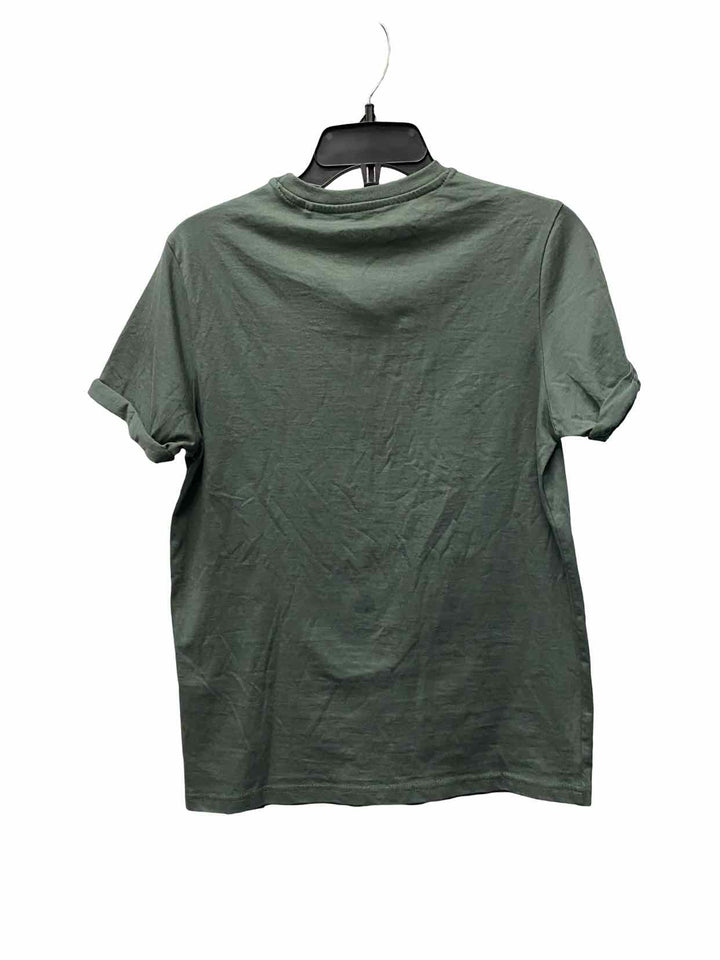 PUll & Bear Size S Green Short Sleeve Shirts