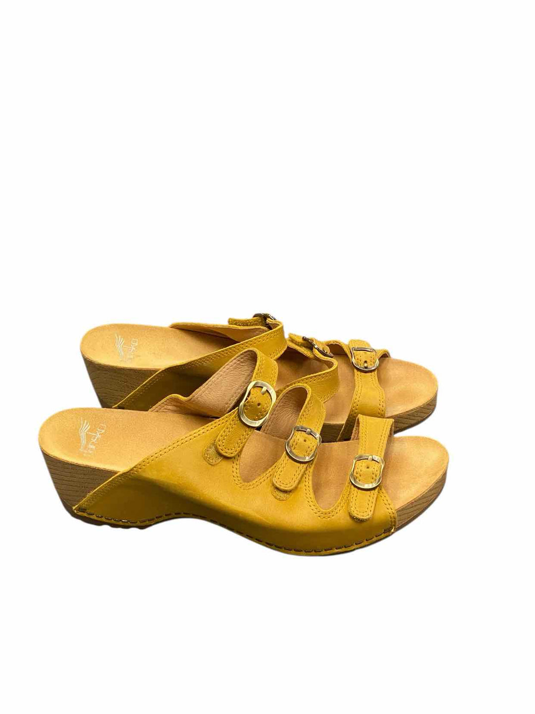 Dansko Shoe Size 40 Yellow Leather Tarin Sandals