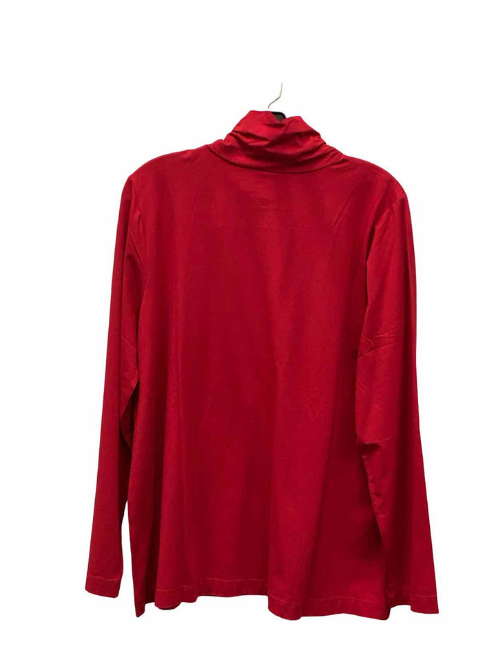 J Jill Size L Red NWT Long Sleeve Shirts