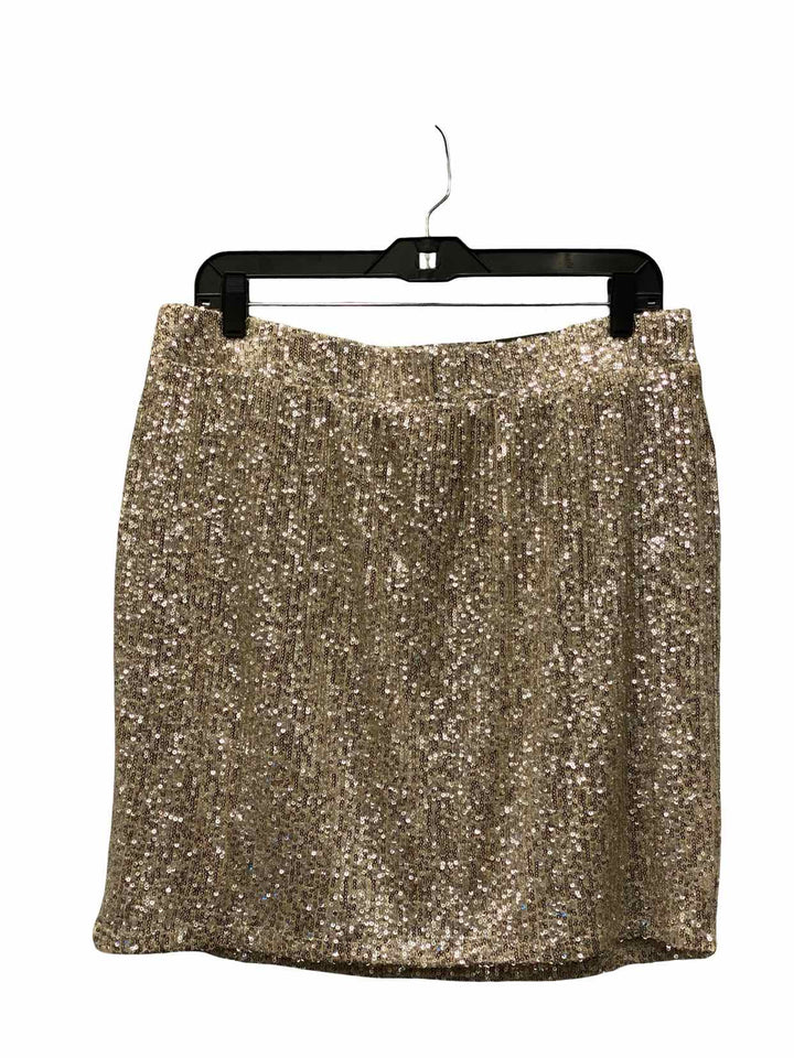 Maurices Size L Silver sequined Skirt