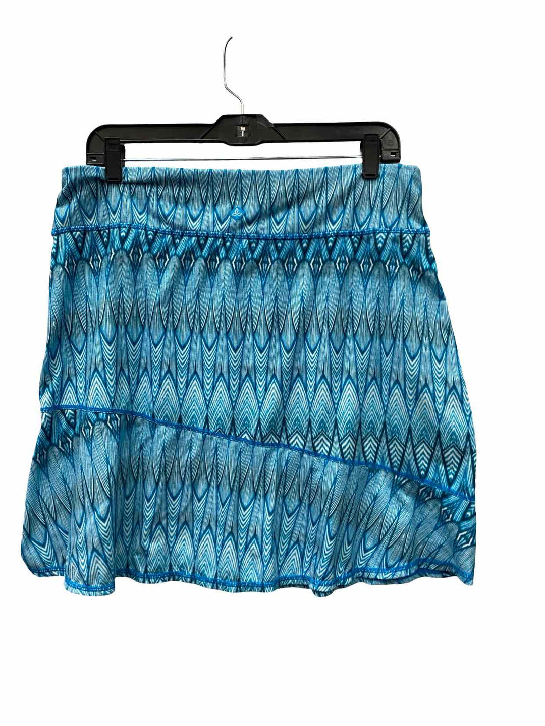 PrAna Size L Blue White zigzag Skirt