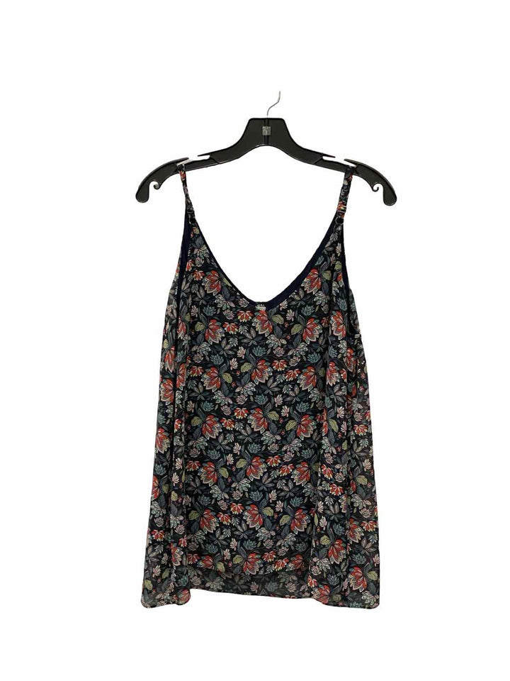 Cabi Size M Blue Floral Tank Top