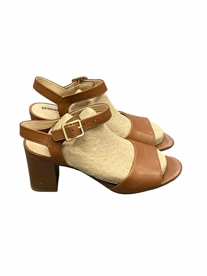 Clarks Shoe Size 6.5 Brown Leather Deva Quest Sandal Heels