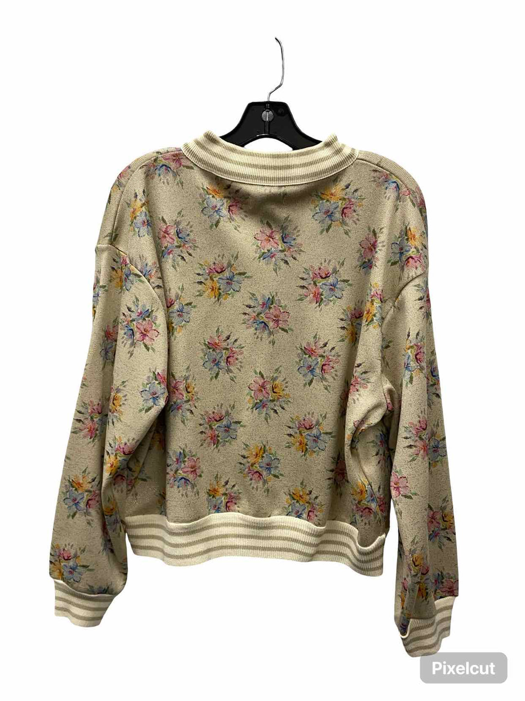 Maeve Size S Beige Floral Jacket