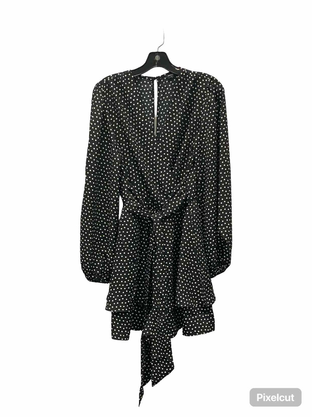 Express Size M Black White Polka Dot Dress