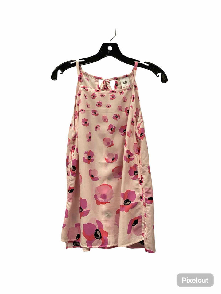 Cabi Size M Pink Floral Tank Top