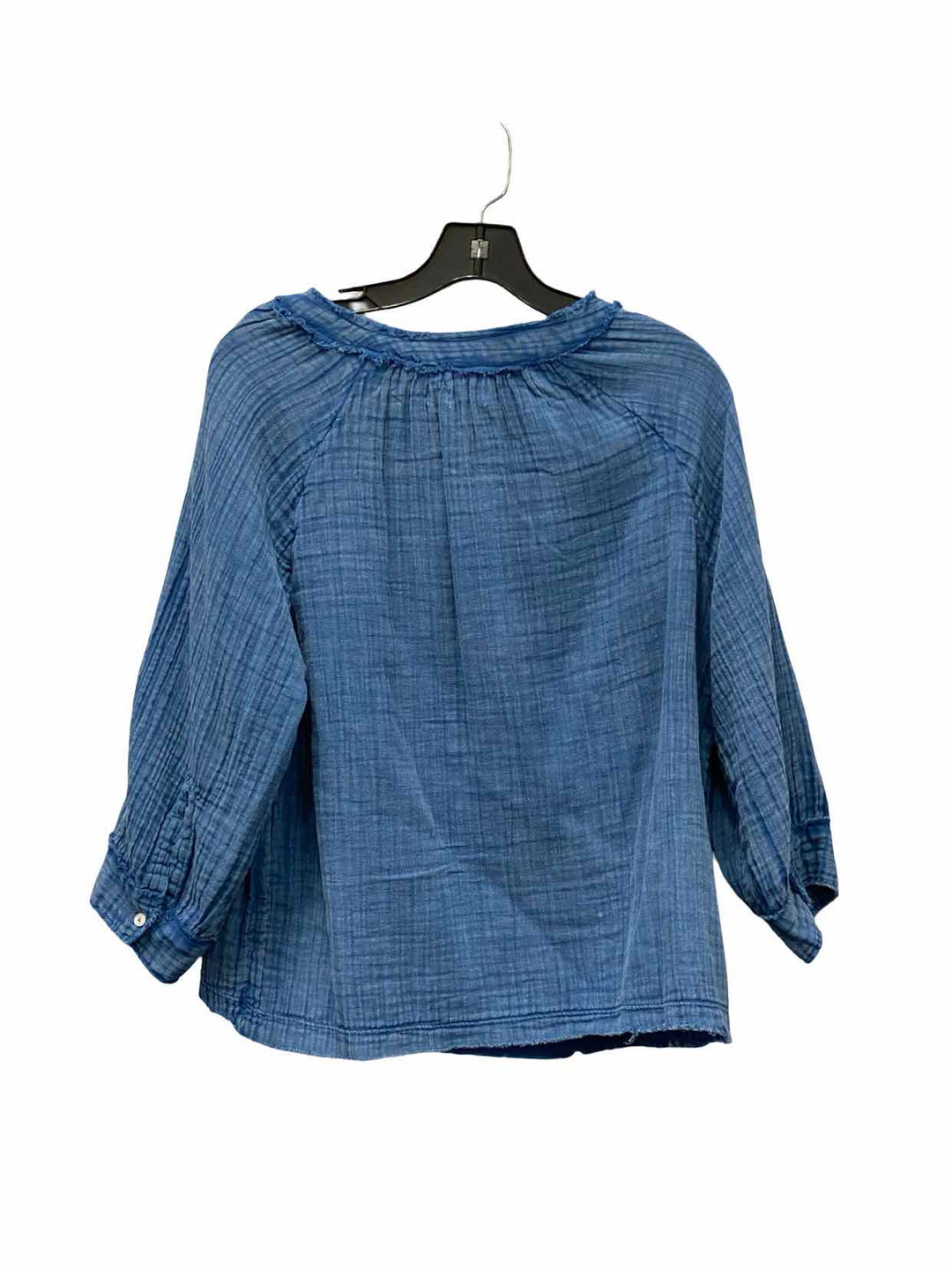 Natural Life Size L Blue 100% cotton Long Sleeve Shirts