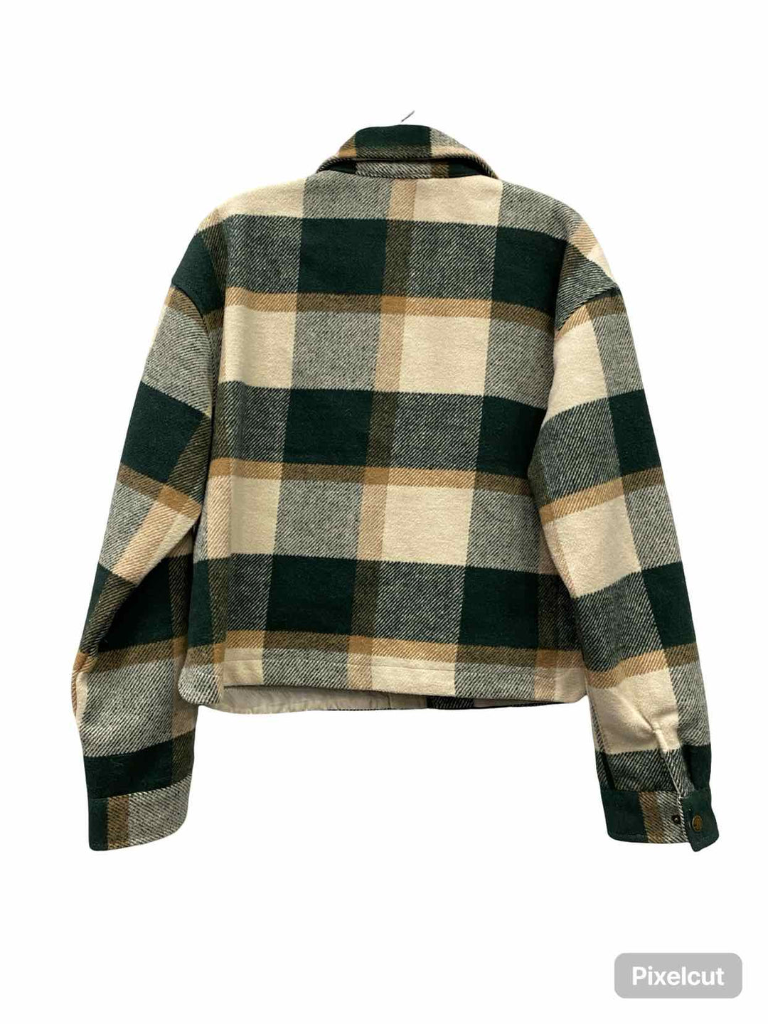 Natural Reflections Size M Green Plaid Jacket