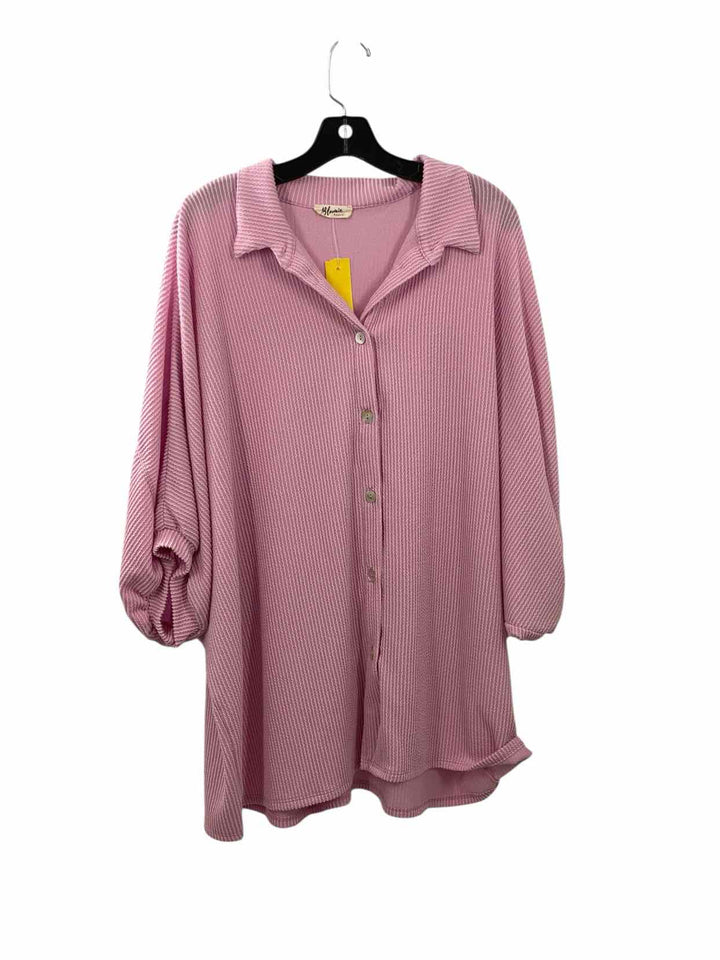 Blumin Apparel Size XL Light Pink Short Sleeve Shirts
