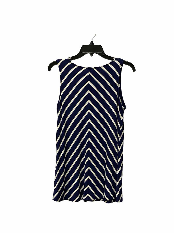 Soma Size M Navy White Striped Tank Top