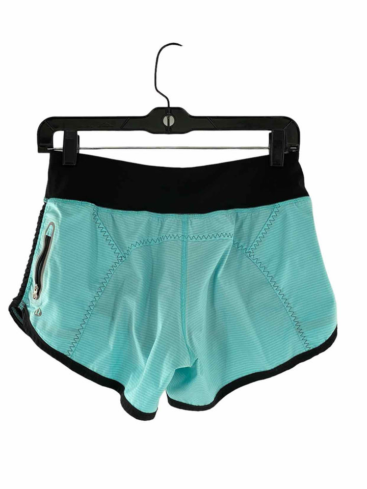 Lululemon Size 4 Teal Black Athletic Shorts