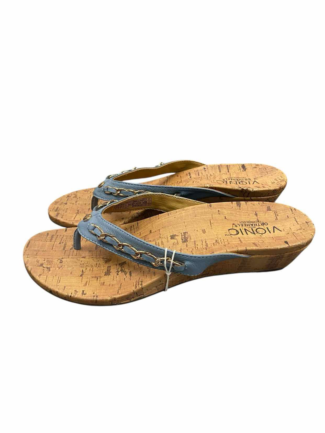 Vionic Shoe Size 9 Blue Brown Sandals