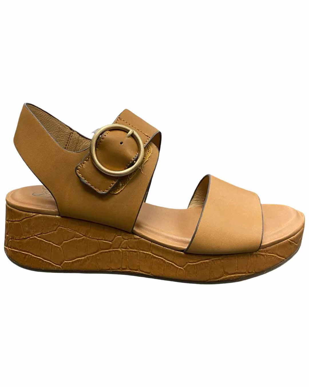 Sofft Shoe Size 9 Brown Leather Faedra Platform Wedge Sandals