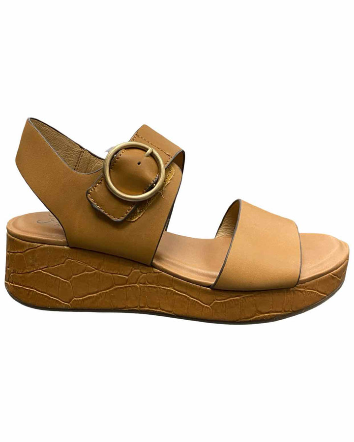 Sofft Shoe Size 9 Brown Leather Faedra Platform Wedge Sandals
