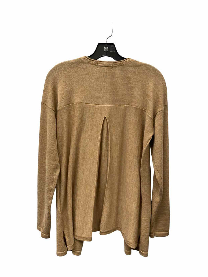 Lands End Size S Beige 100% Merino Wool Sweater