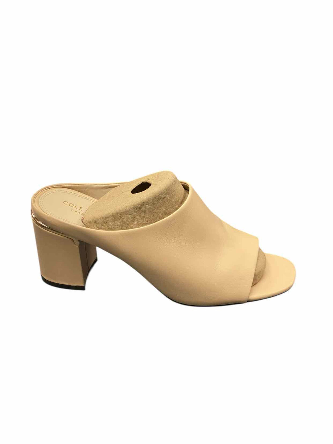 Cole Haan Shoe Size 7.5 Blush Leather Open Toe Heels