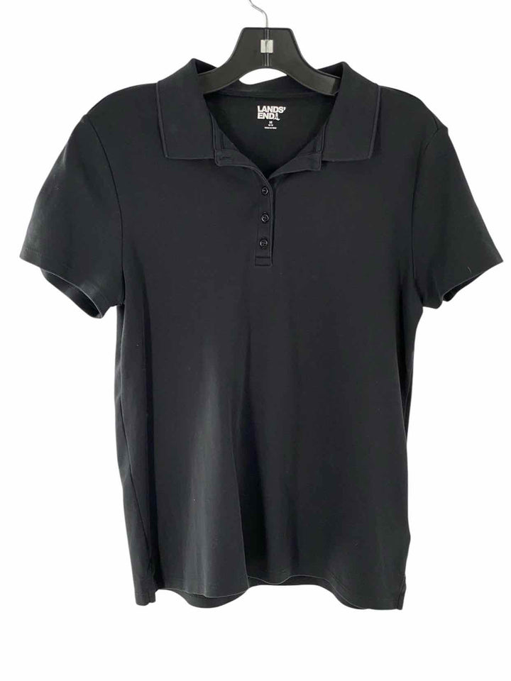 Lands End Size M Black Short Sleeve Shirts