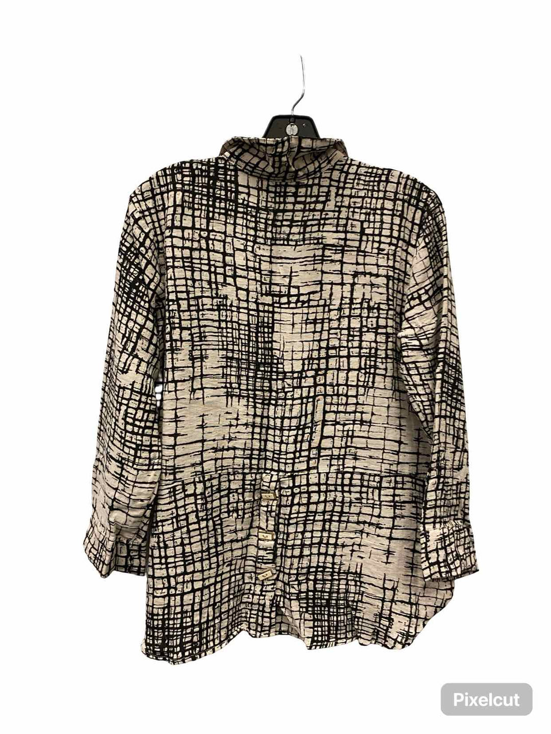 Habitat Size XS White Black Print Long Sleeve Shirts