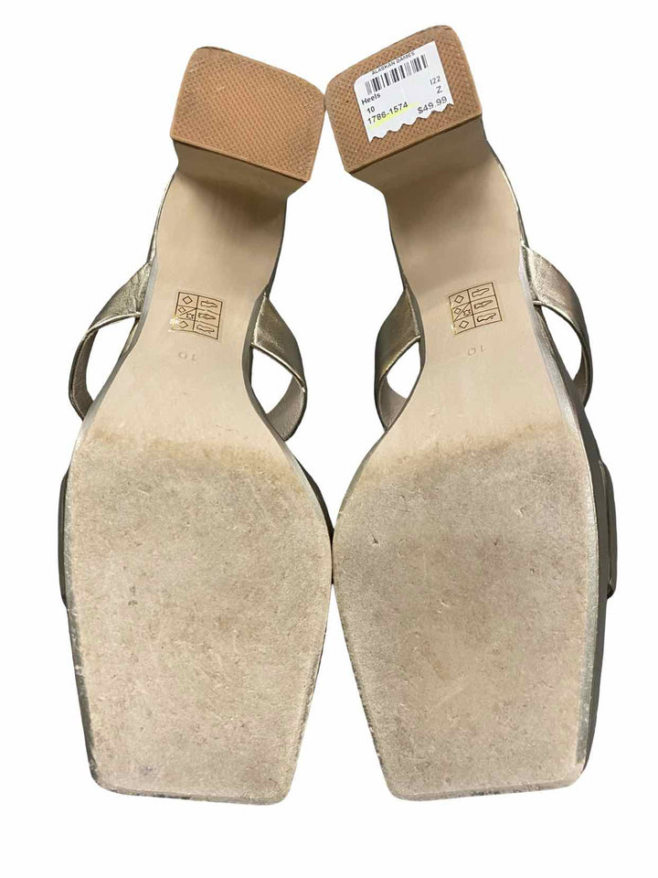 Jeffrey Campbell Shoe Size 10 Gold Heels